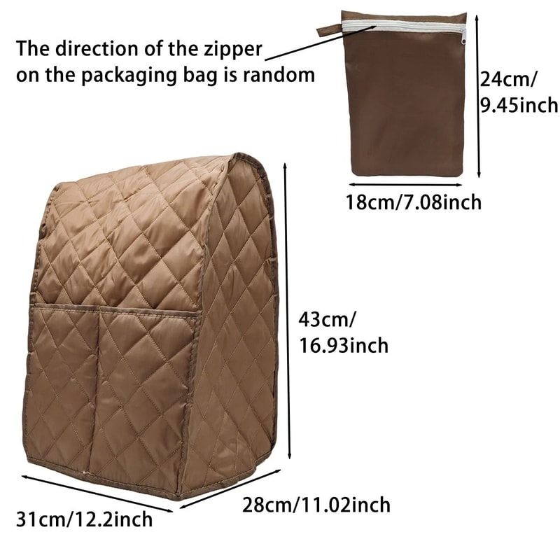 Solid Color Exquisite Quilted Polyester Blender Cover 2
