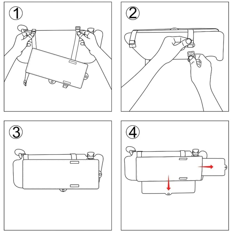 Car Sun Visor Extender And AntiGlare Shield 2