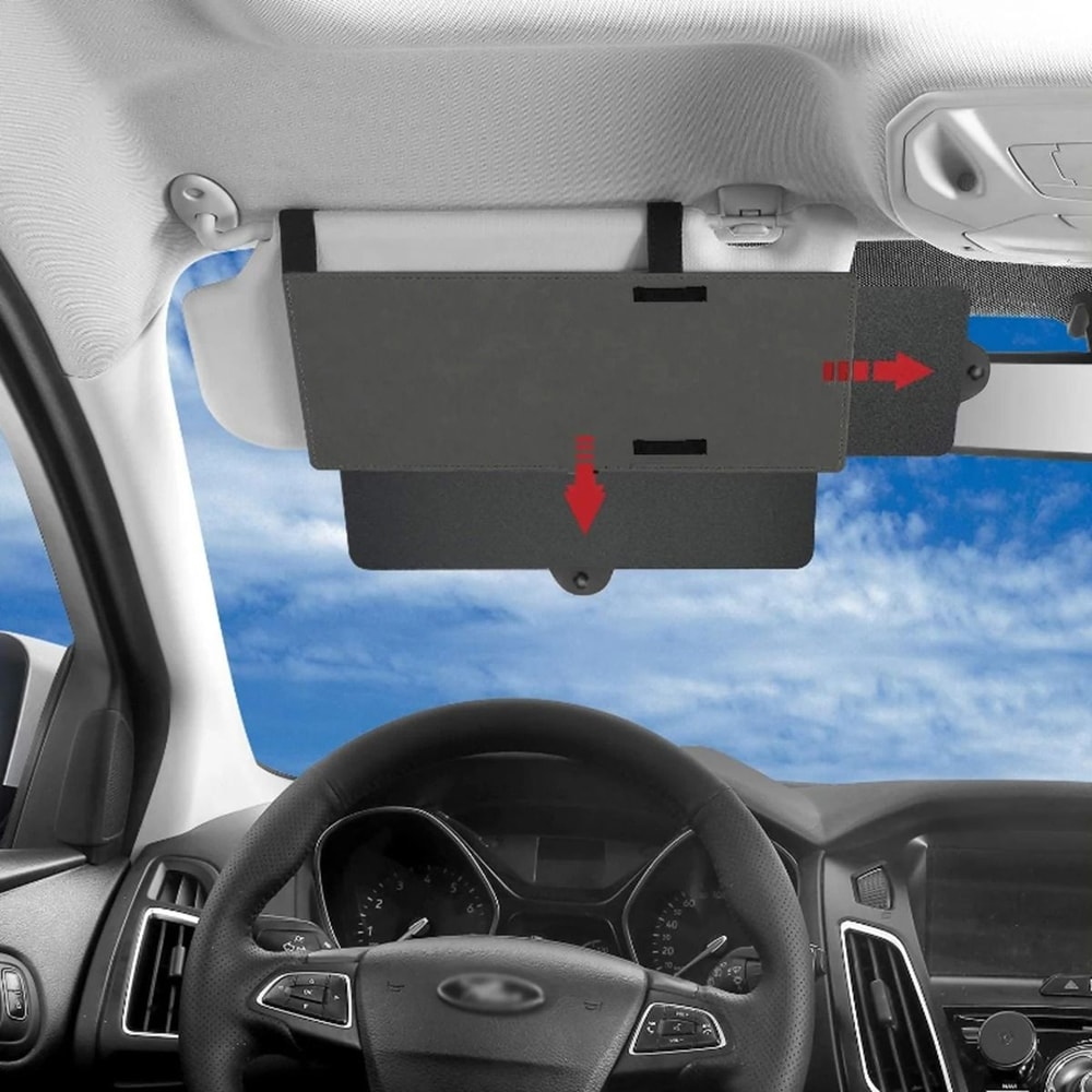 Car Sun Visor Extender And AntiGlare Shield 3