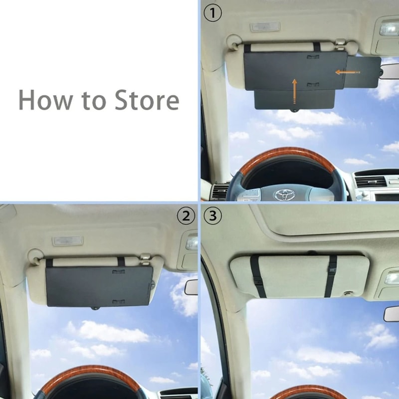 Car Sun Visor Extender And AntiGlare Shield 5