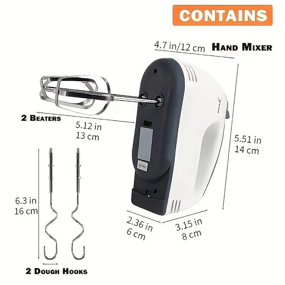 SaengQ Handheld Electric Egg Beater And Household Mixer 5