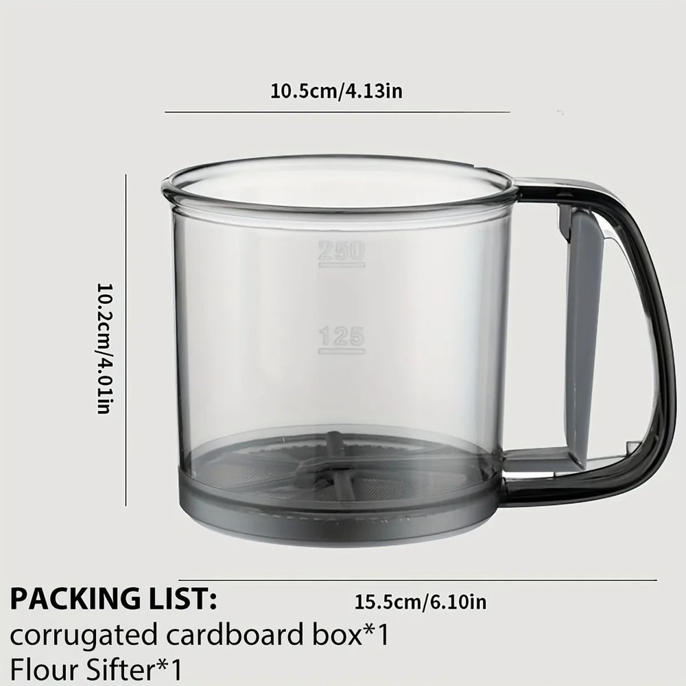 SemiAutomatic Handheld DoubleDecker Flour Sifter 2