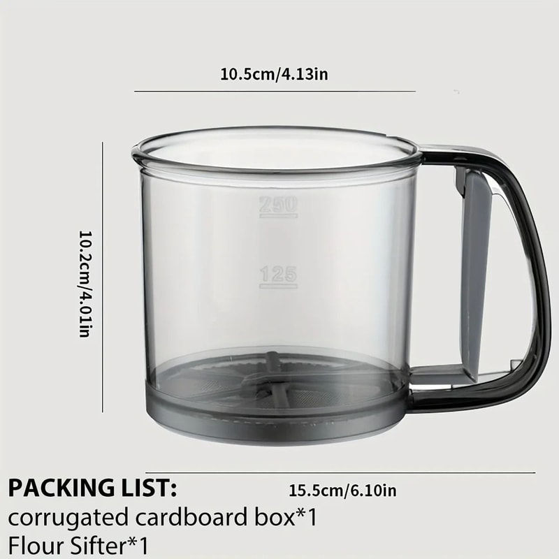 SemiAutomatic Handheld DoubleDecker Flour Sifter 2