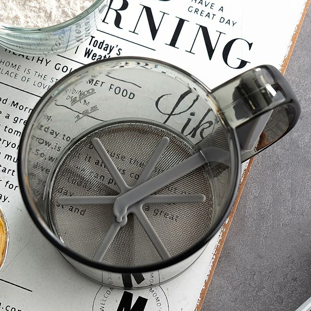 SemiAutomatic Handheld Flour Sieve With Capacity Scale 4