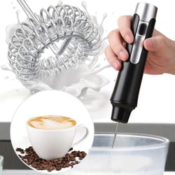 portable handheld electric milk frother and coffee maker