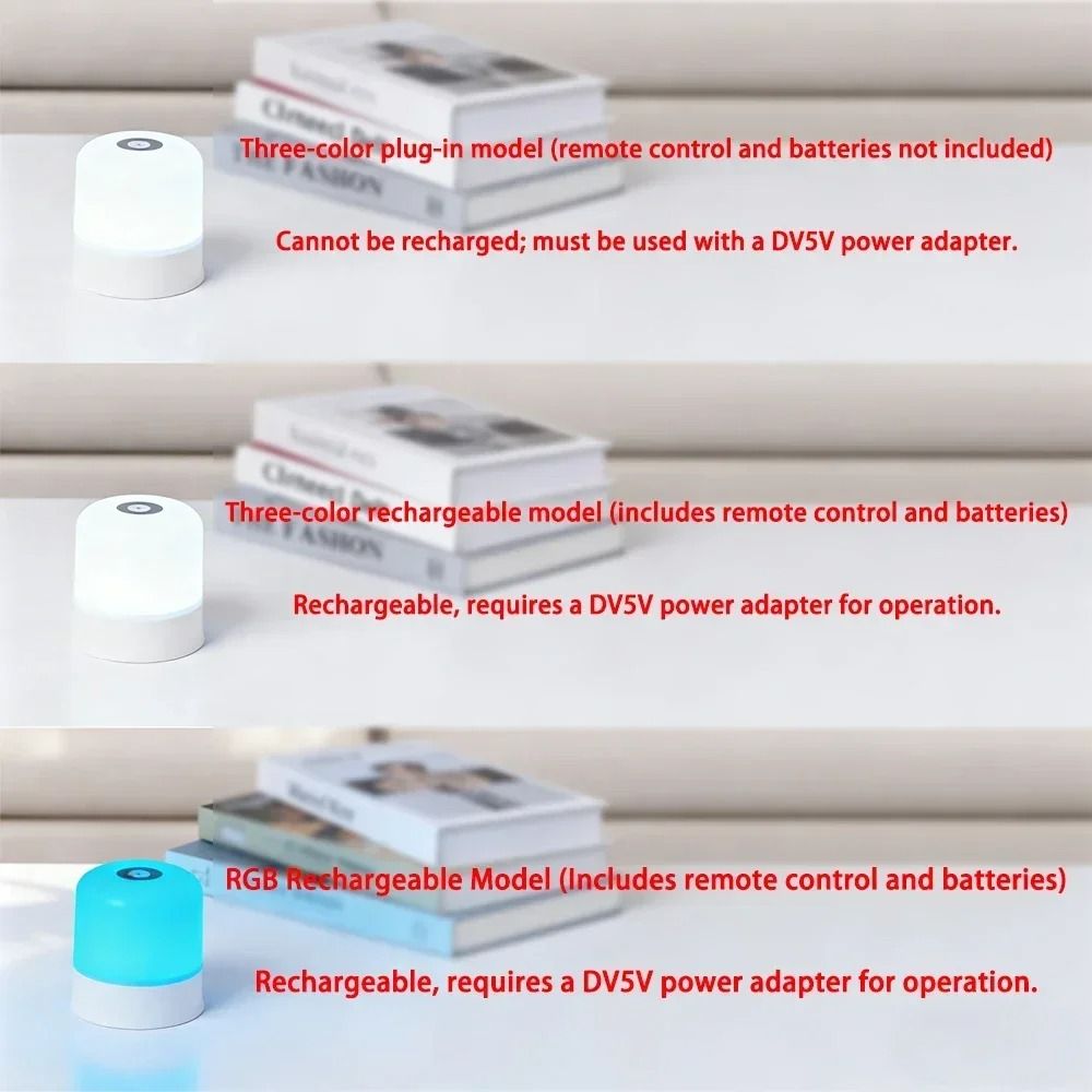 Dimmable Touchscreen RGB Desktop Night Light And Reading Lamp 2