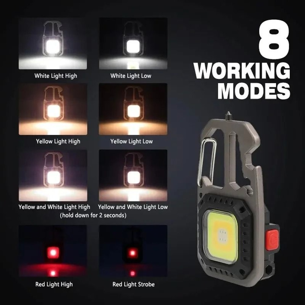 Portable HighPerformance Keychain Work Light With Battery Display 2