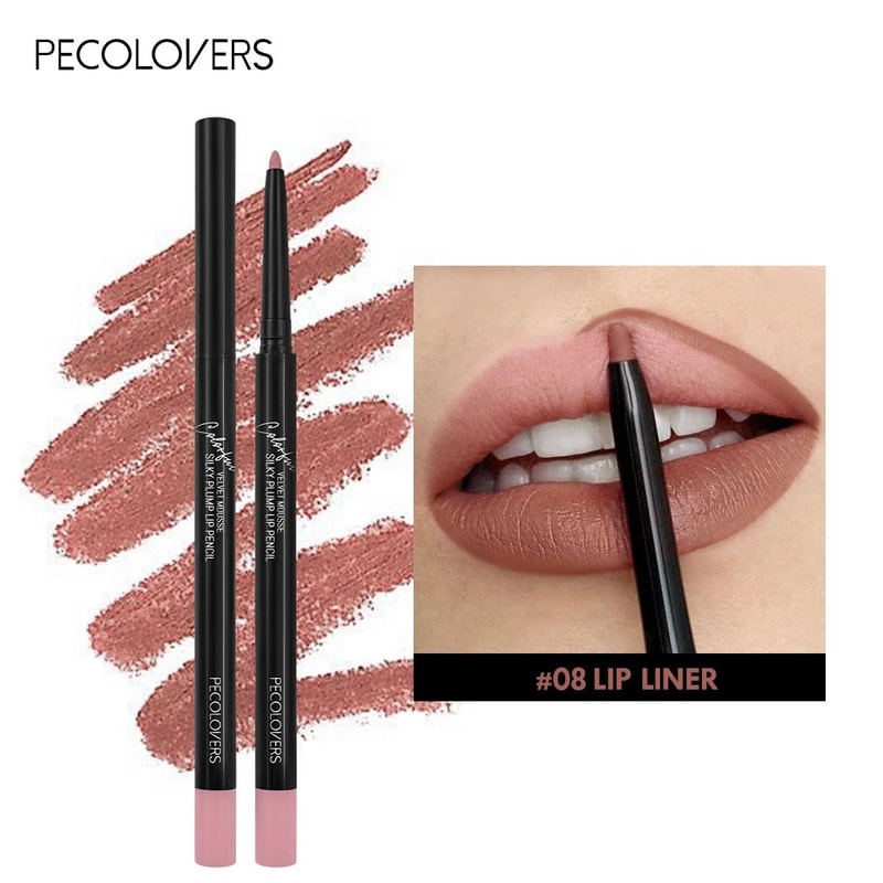 Waterproof Matte Red Contour Lipliner Pencil 14
