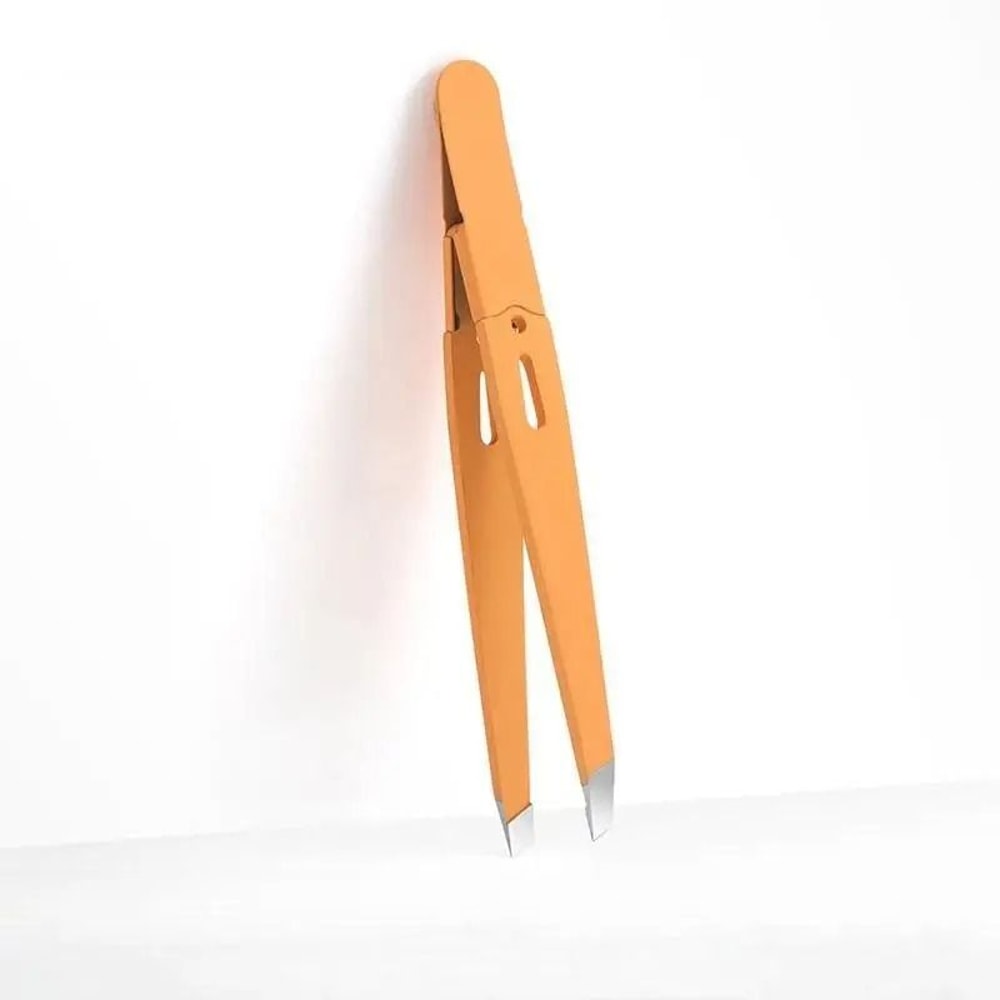 Colorful Stainless Steel Slanted Eyebrow Tweezers 5