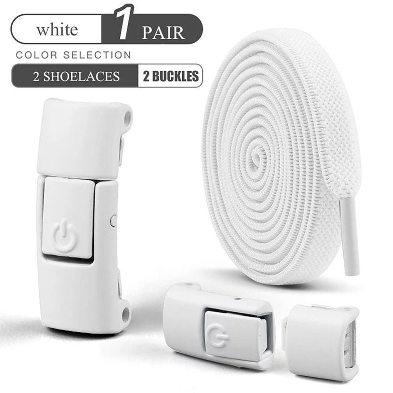 Industrial Standard 8mm Elastic No Tie Shoelaces With Press Lock 6