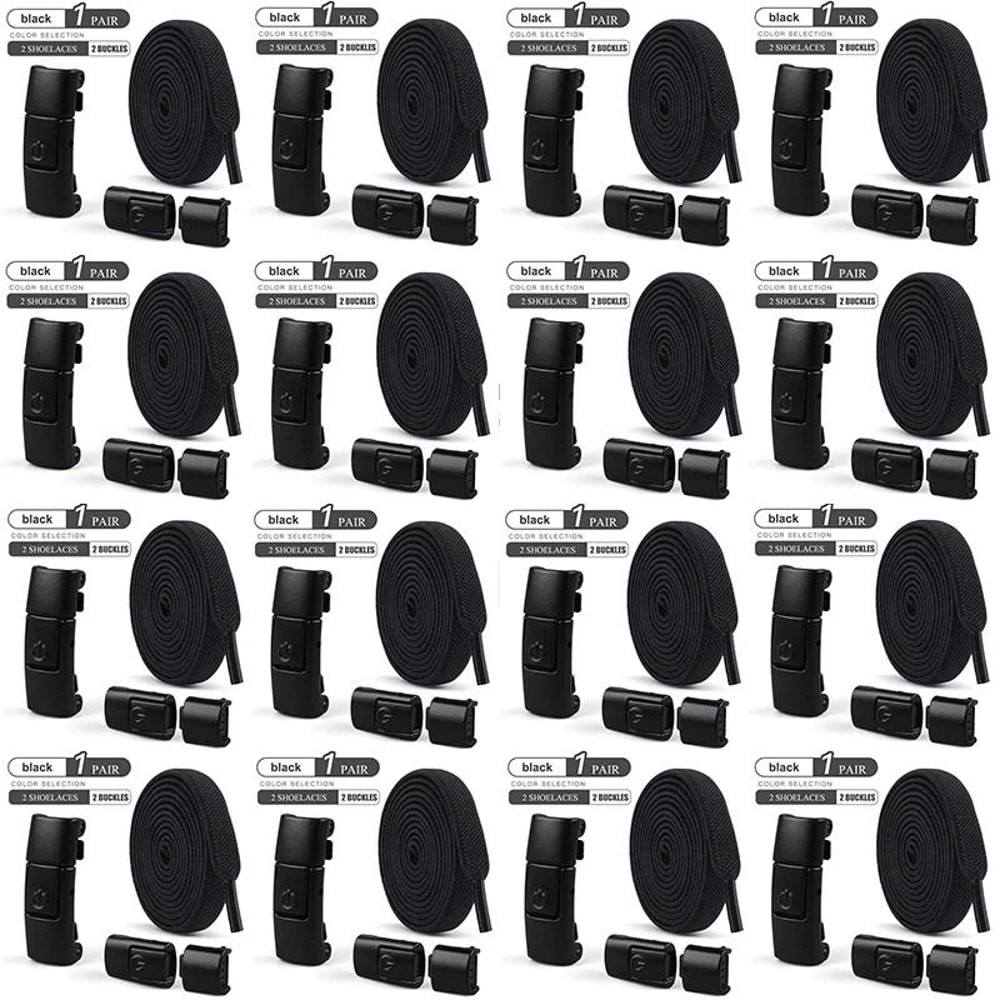 Industrial Standard 8mm Elastic No Tie Shoelaces With Press Lock 21