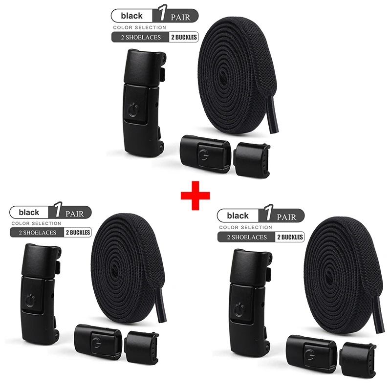 Industrial Standard 8mm Elastic No Tie Shoelaces With Press Lock 28