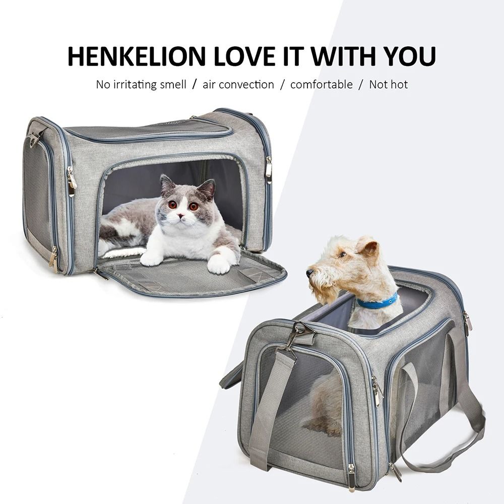 Dog Carrier Bag Soft Side Travel Backpack 2