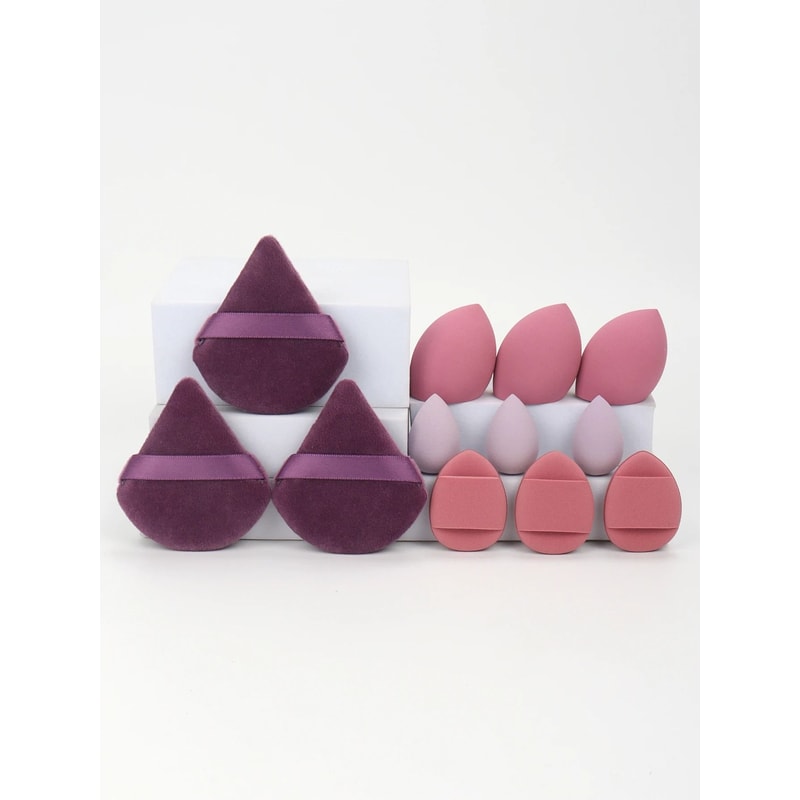 12Piece AllPurpose Makeup Sponge And Puff Set 7