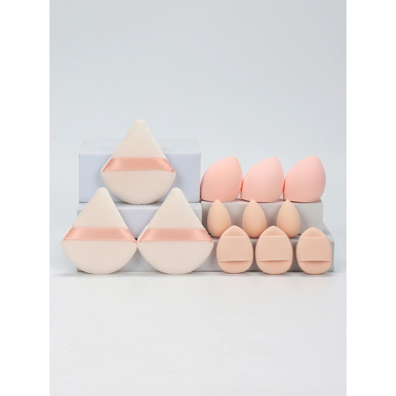 12Piece AllPurpose Makeup Sponge And Puff Set 18