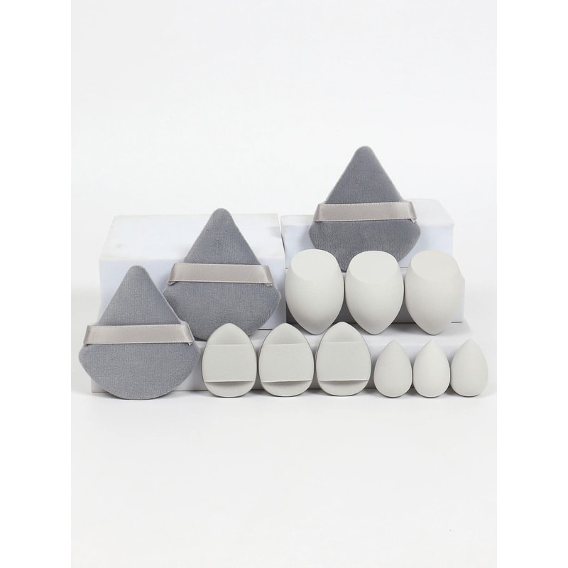 12Piece AllPurpose Makeup Sponge And Puff Set 19