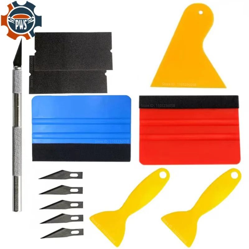 Professional Vehicle Vinyl Wrap And Window Tint Tool Kit 0