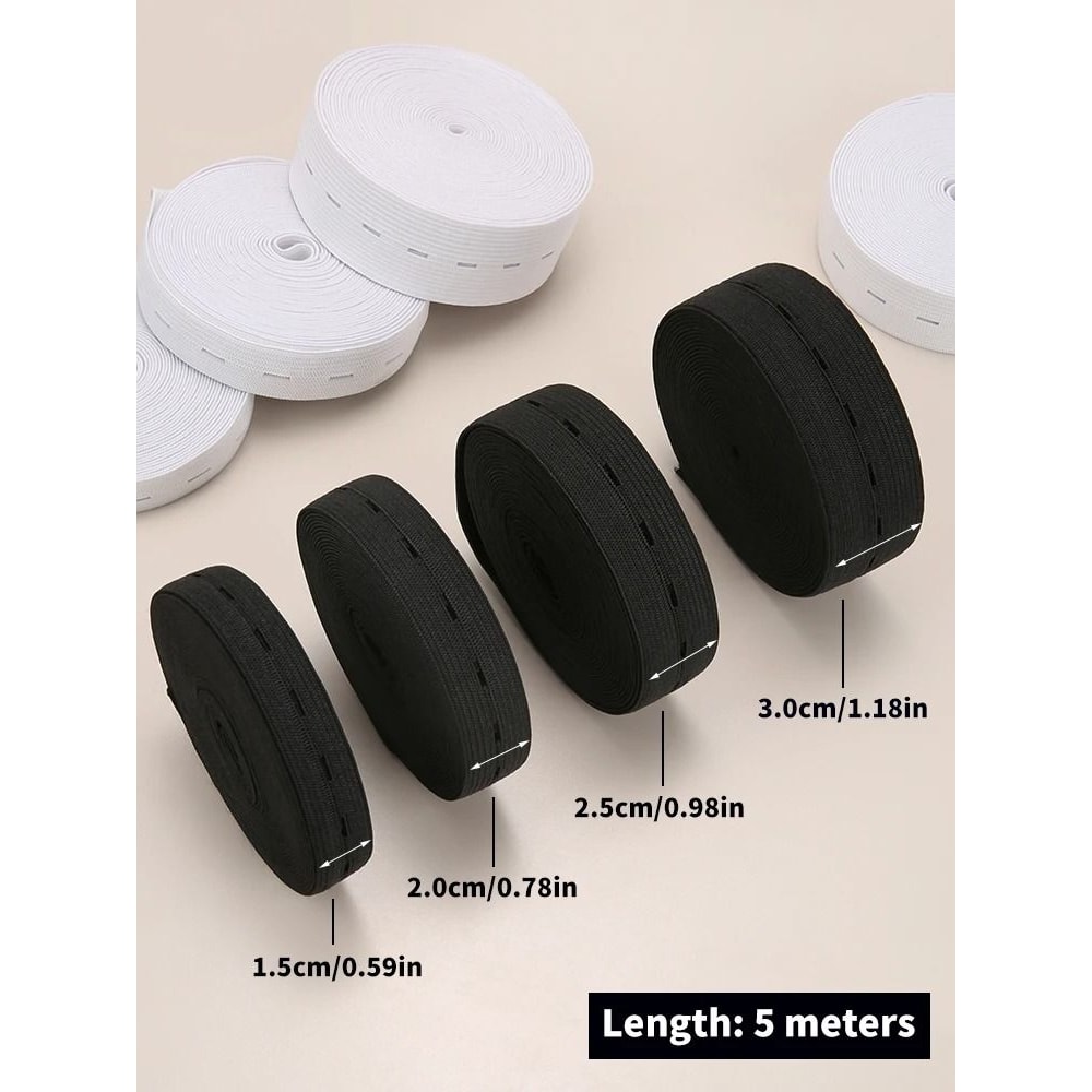 Industrial Standard 5m Button Hole Elastic Belt 2