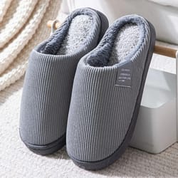 casual thick soft bottom plush slippers