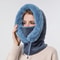 Winter Fur Cap And Mask Hooded Set 13