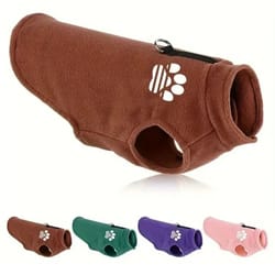 fleece thermal dog sweater