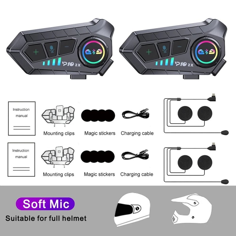 Motorcycle Intercom Headset BT 53 1
