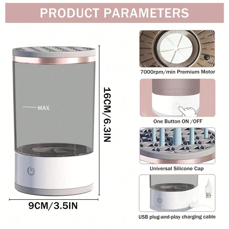 Electric Makeup Brush Cleaner Machine 5