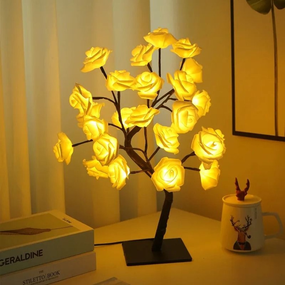 Rose Tree LED Night Light Table Lamp 3