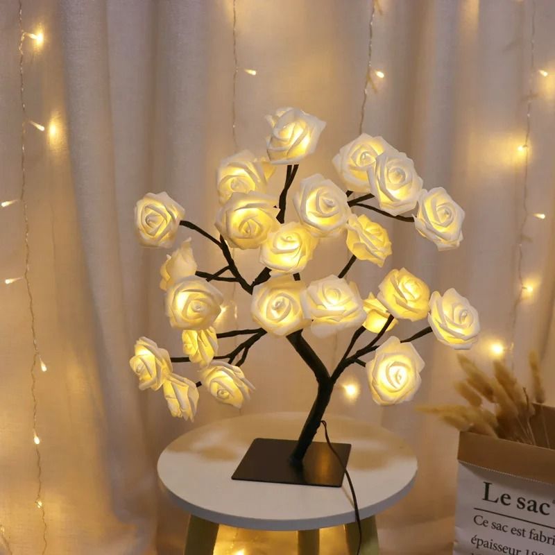 Rose Tree LED Night Light Table Lamp 8