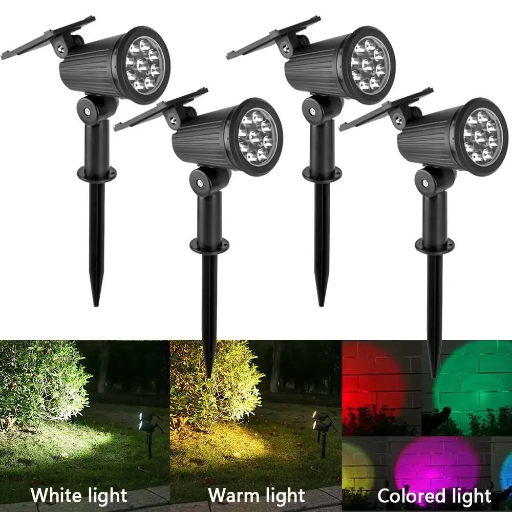9 LED Solar Outdoor Waterproof Spotlights 0