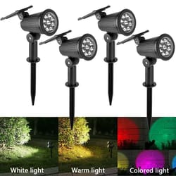 9 led solar outdoor waterproof spotlights