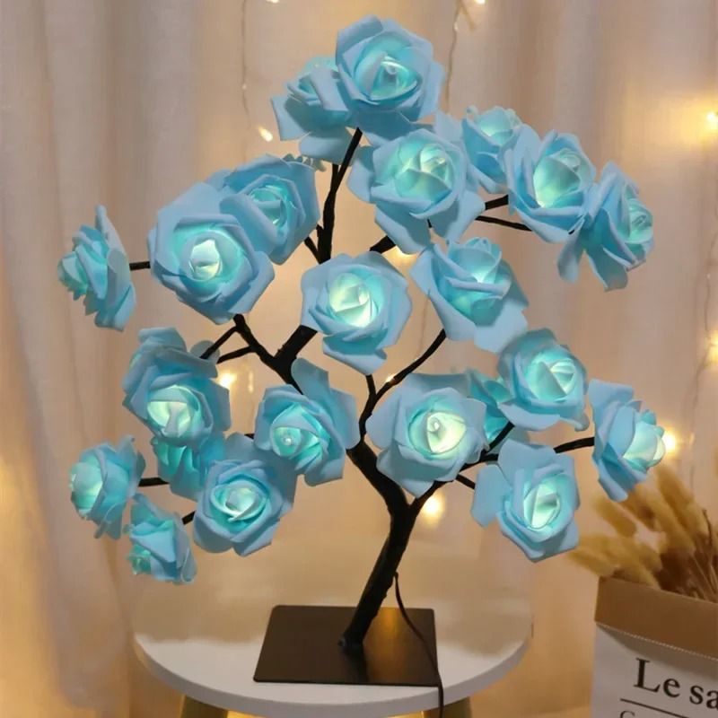 Rose Flower Tree LED Table Lamp 0