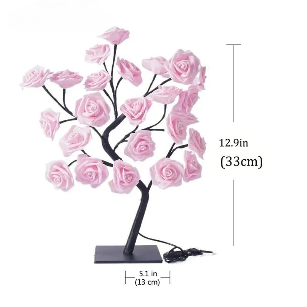 Rose Flower Tree LED Table Lamp 3