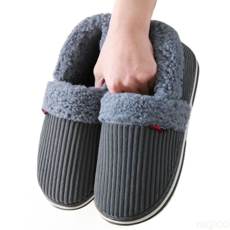 Winter Couple BagHeel Plush Slippers 5