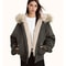 ZAROY Fur Collar Hooded Parka 6