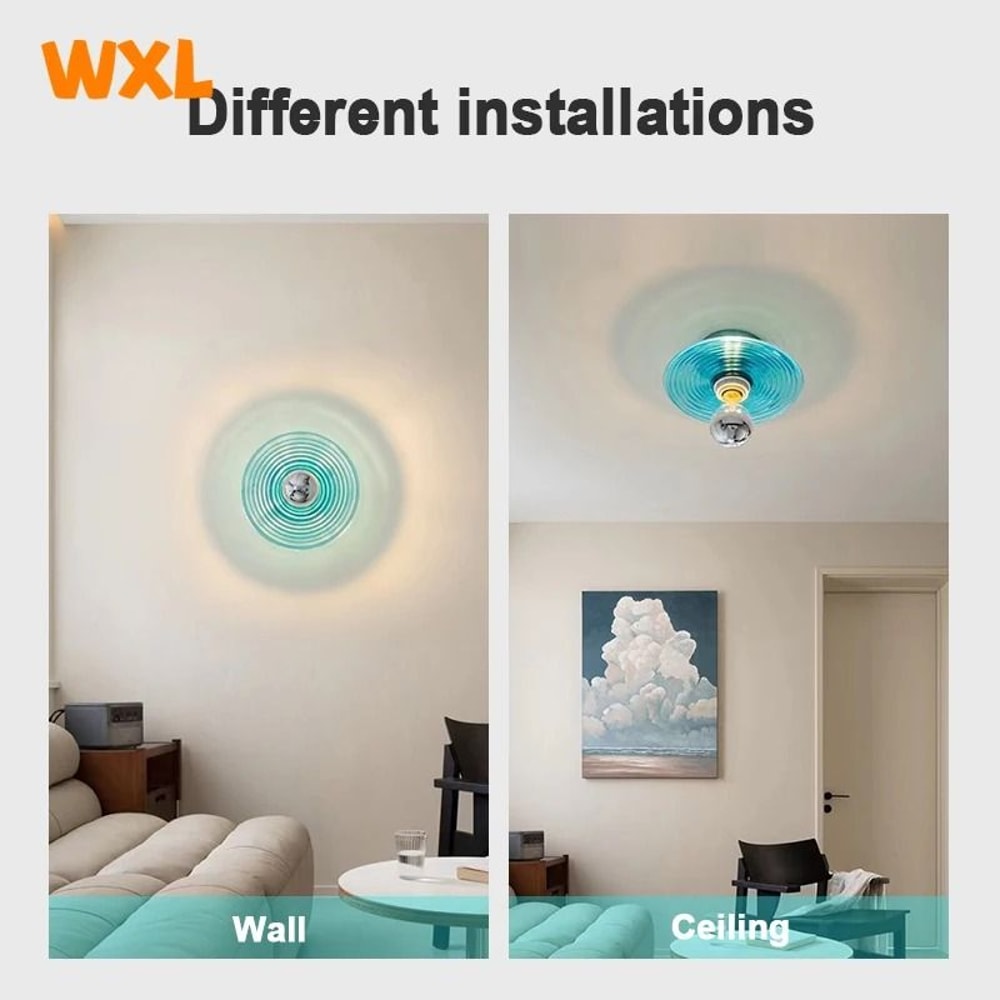 Medieval Corrugated Stained Glass Wall Sconce 4