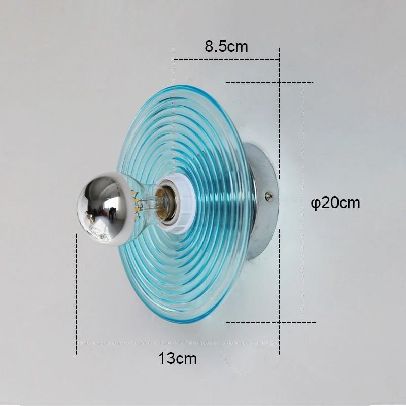 Medieval Corrugated Stained Glass Wall Sconce 8