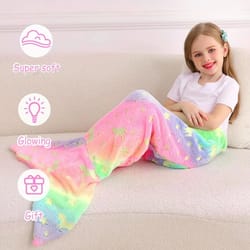glow-in-the-dark mermaid tail blanket