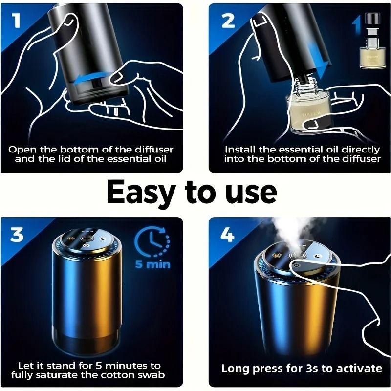 Novora Smart Car Diffuser With Starry Light 5