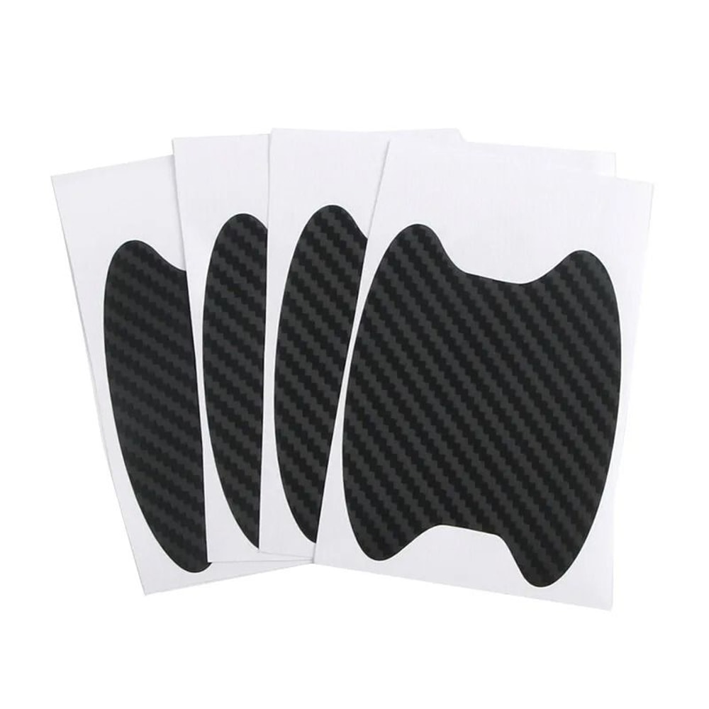 Carbon Fiber Car Door Handle Protection Stickers 1