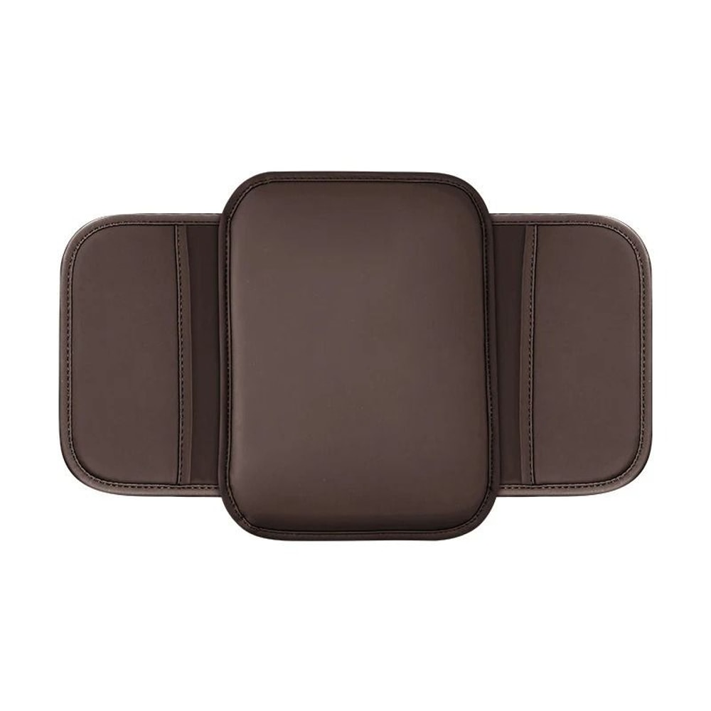 Car Armrest Box Cushion With Storage Pockets 7