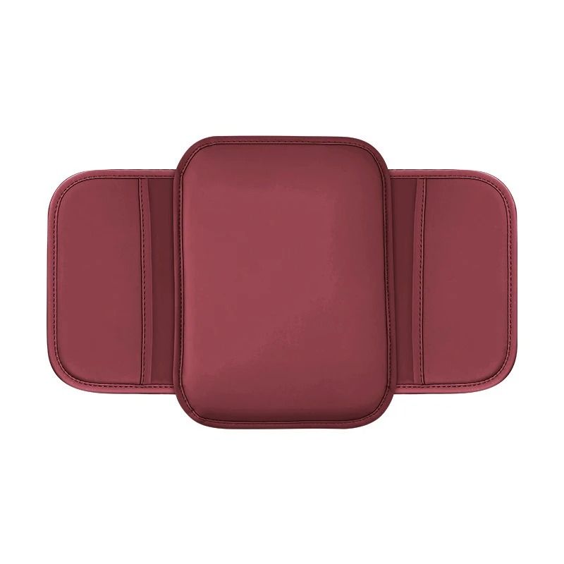 Car Armrest Box Cushion With Storage Pockets 8