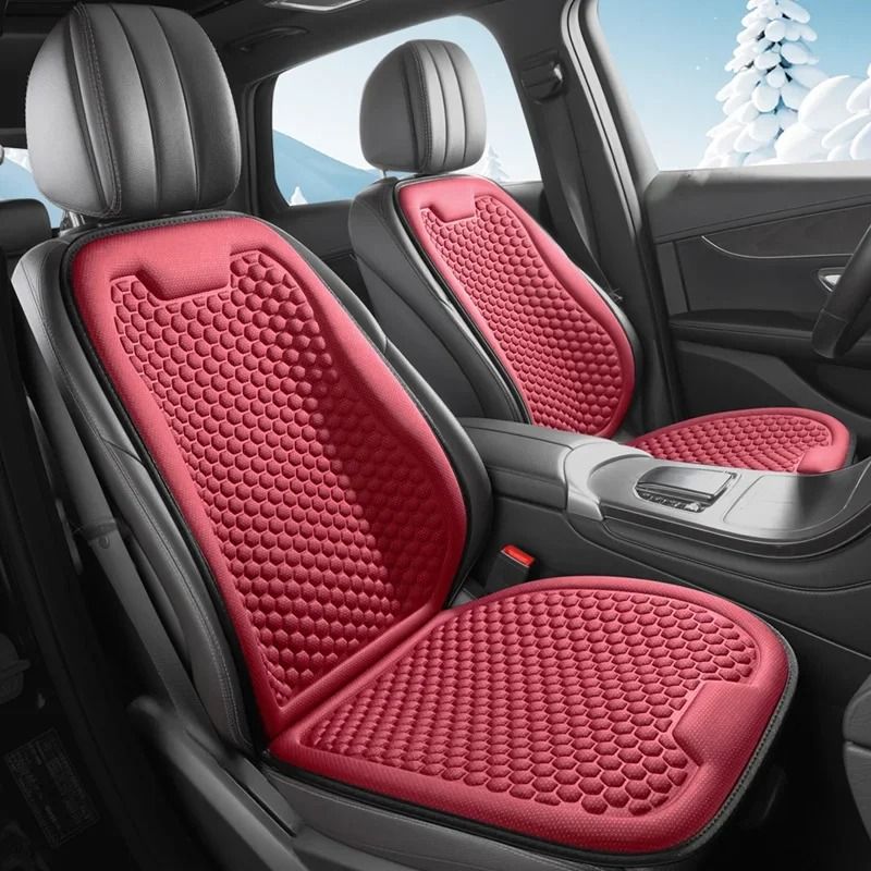 Ice Silk Car Seat Cushion With 3D Spherical Protrusions 2