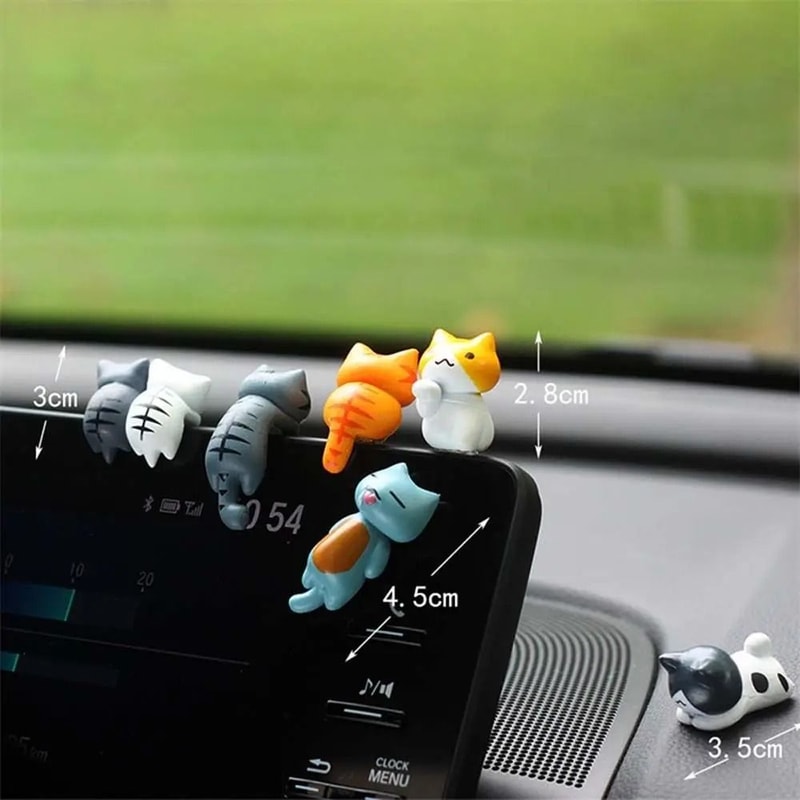 Cat Figurine Screen Edge And Dashboard Decor 5