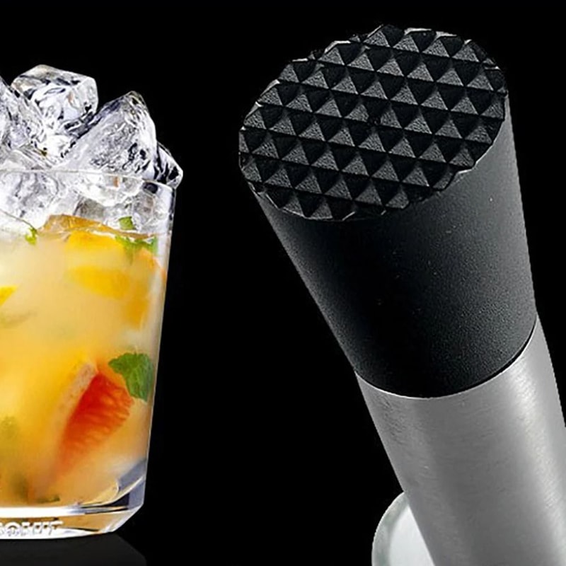 Stainless Steel Cocktail Muddler And Ice Crusher 3