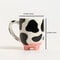 Cute Cow Pattern Ceramic Footed Mug 5