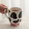 Cute Cow Pattern Ceramic Footed Mug 6