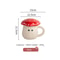 Product Name Creative Red Mushroom Ceramic Mug With Decorative Lid 5