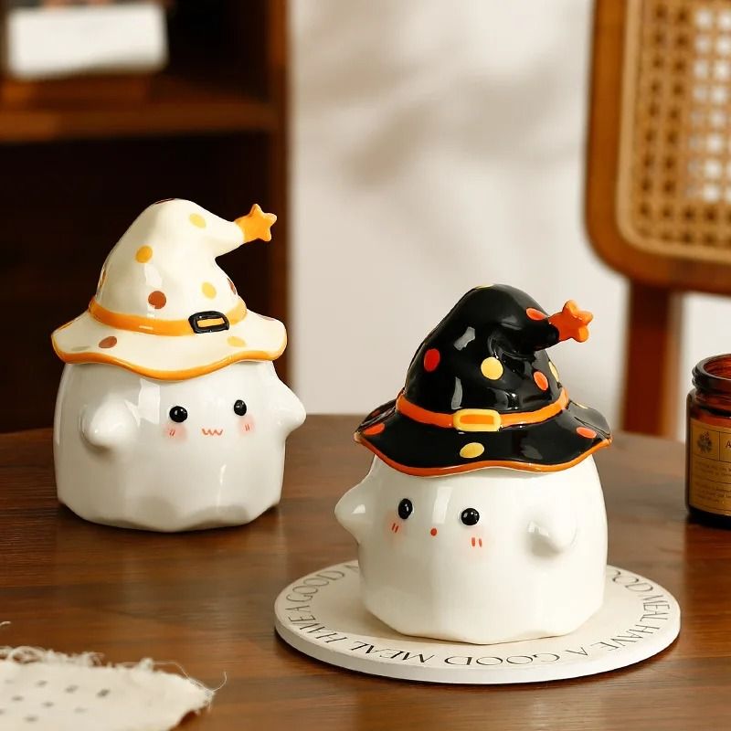 Product Name Funny Ghost Ceramic Mug With Magic Party Lid 3