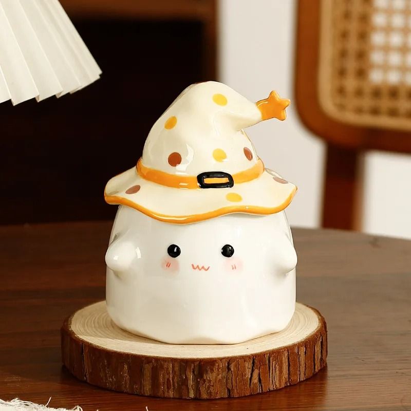 Product Name Funny Ghost Ceramic Mug With Magic Party Lid 5